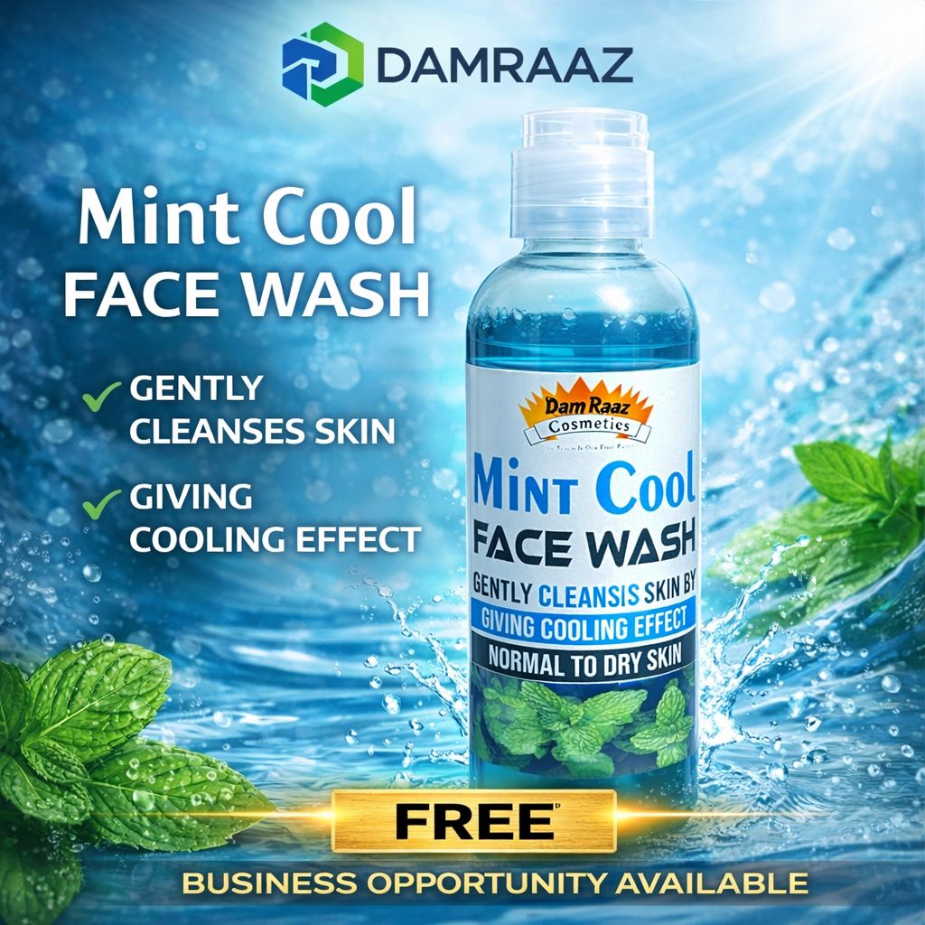 Mint cool face wash