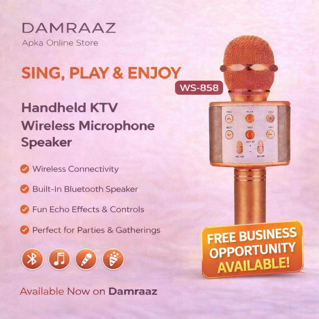 Ws858 wireless microphone Speaker