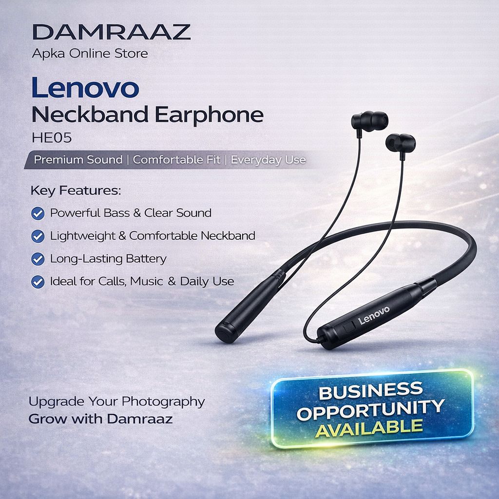 Lenovo Neckband Earphone HE05