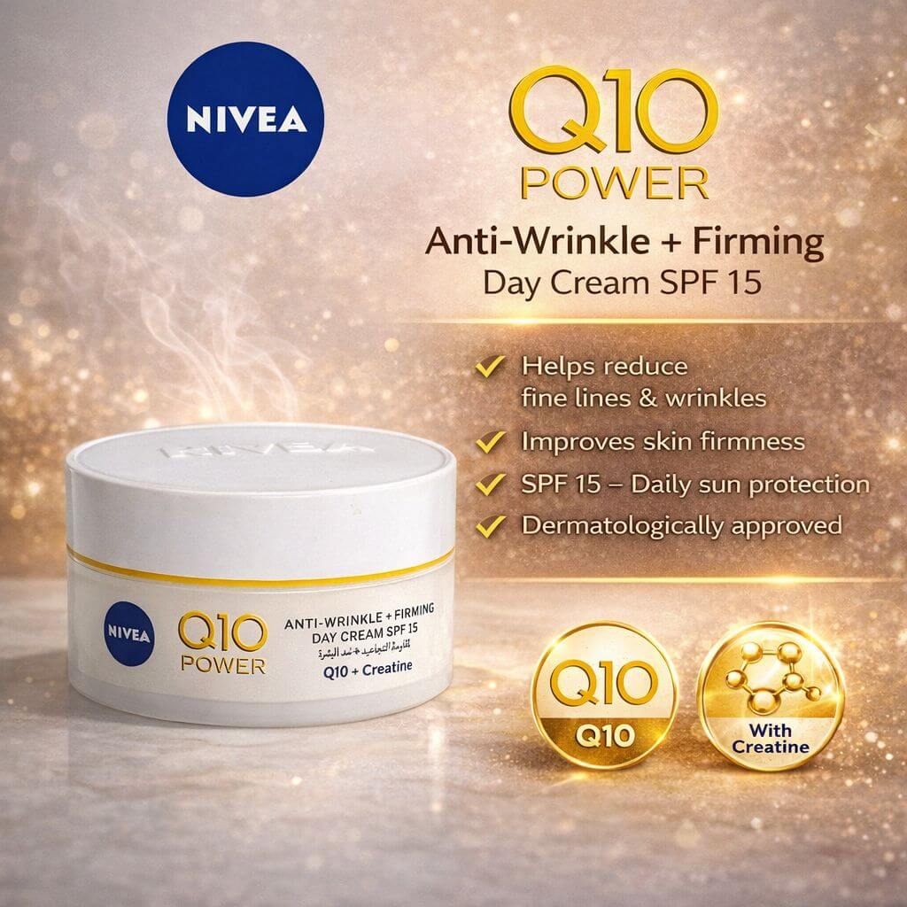 NIVEA Q10 Power Anti-Wrinkle + Firming Day Cream SPF 15