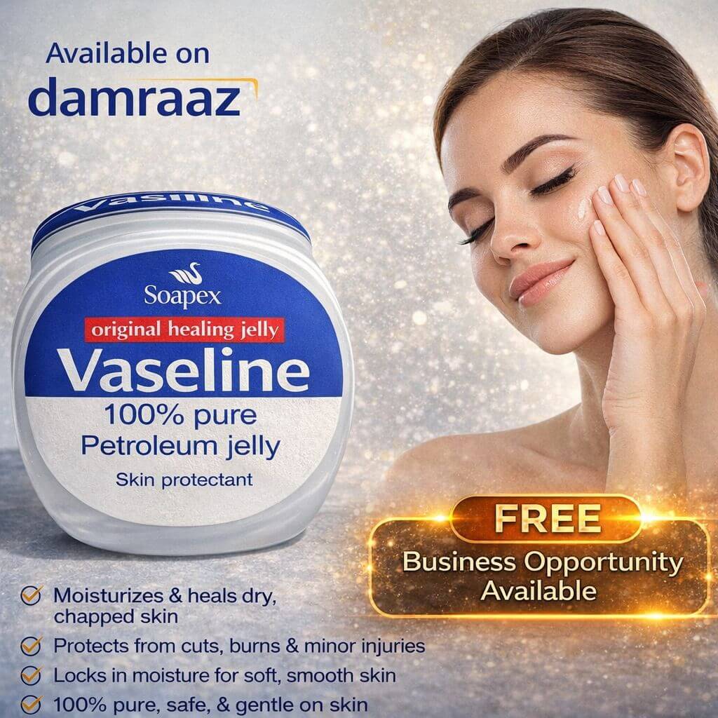 Soapex Vaseline – 100% Pure Petroleum Jelly (Original Healing Jelly)