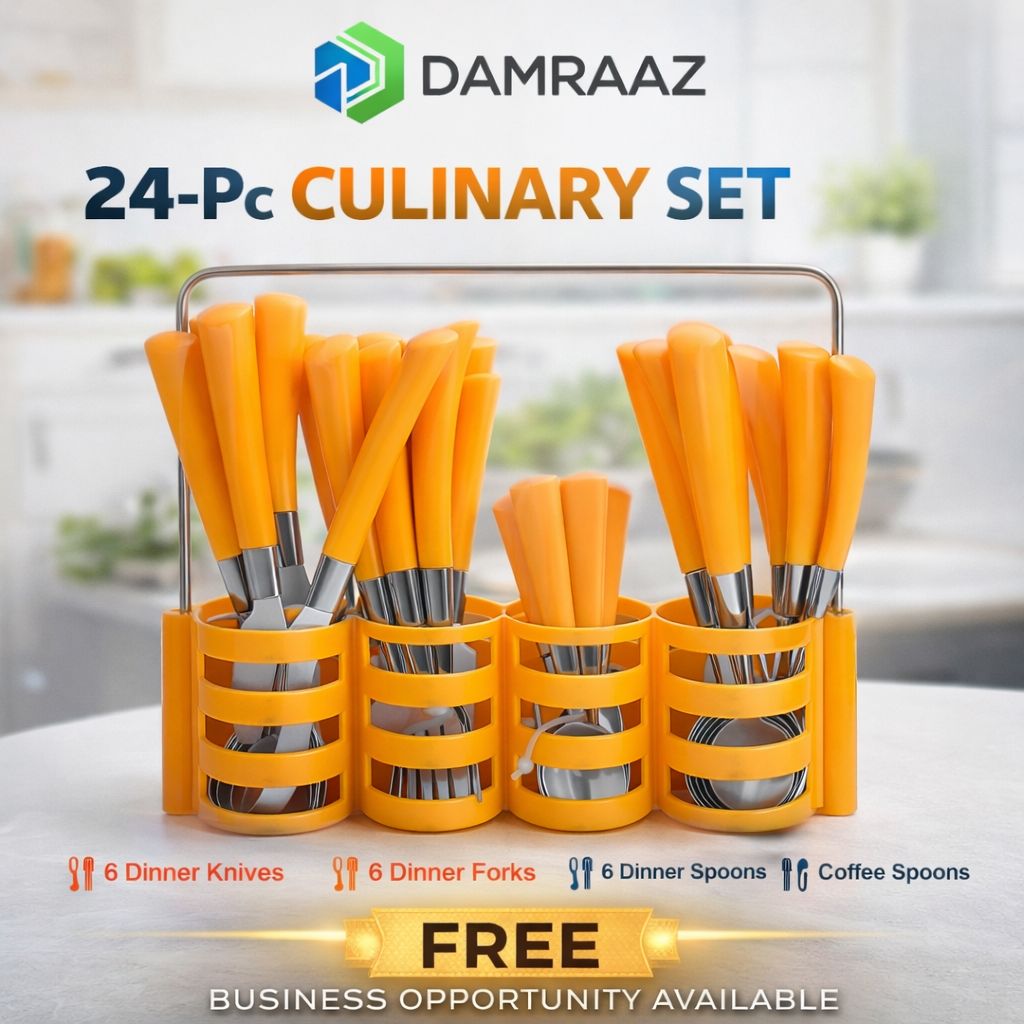 24-Piece Culinary Cutlery Set with Stand
