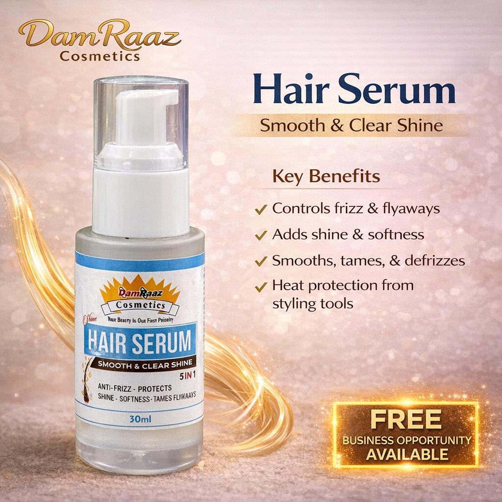 DamRaaz Hair Serum – Smooth & Clear Shine
