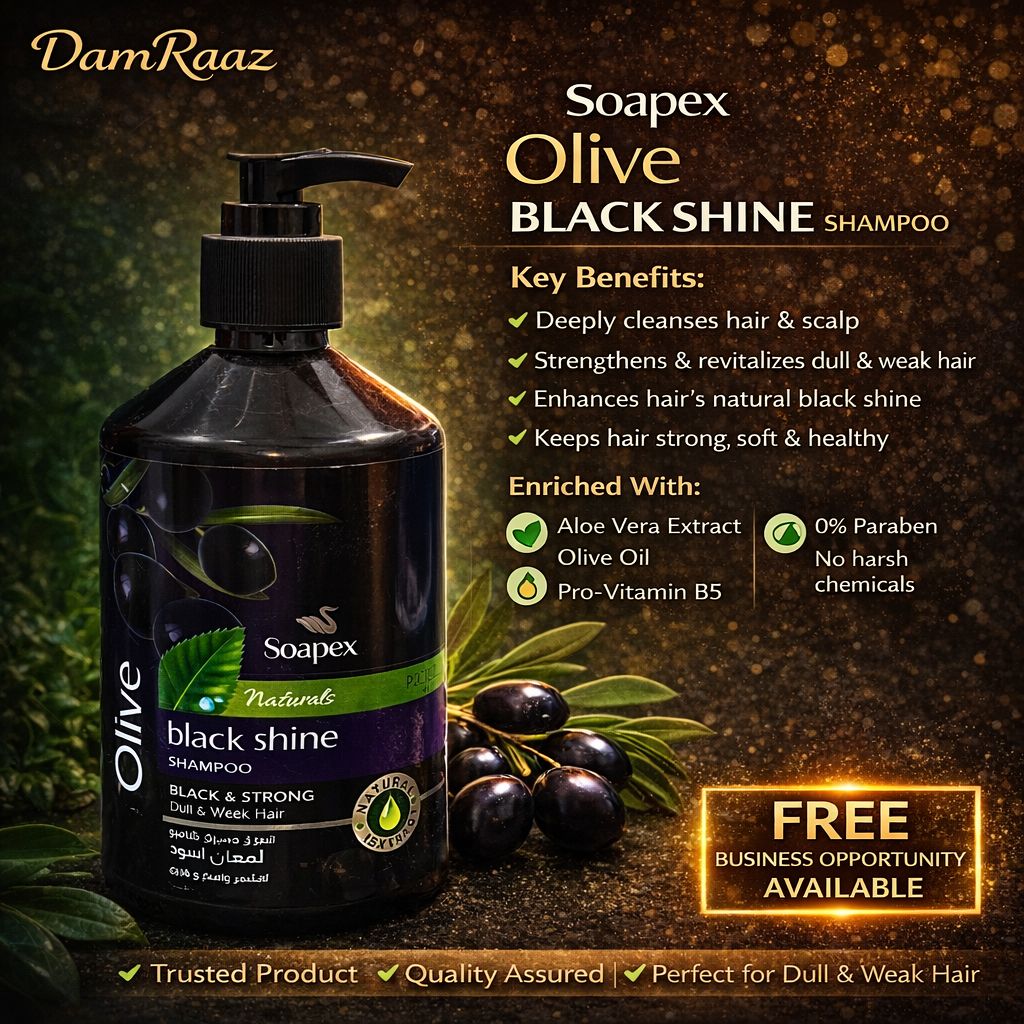 Soapex Olive Black Shine Shampoo
