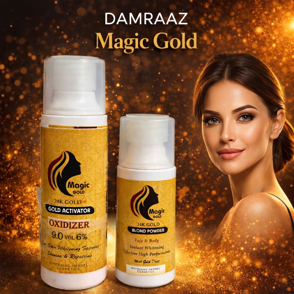 Magic Gold – 24K Gold Whitening Kit (Oxidizer + Blond Powder)