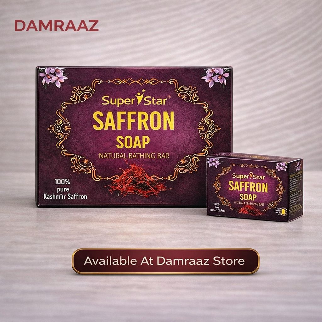 🌸 Super Star Saffron Soap – Natural Bathing Bar