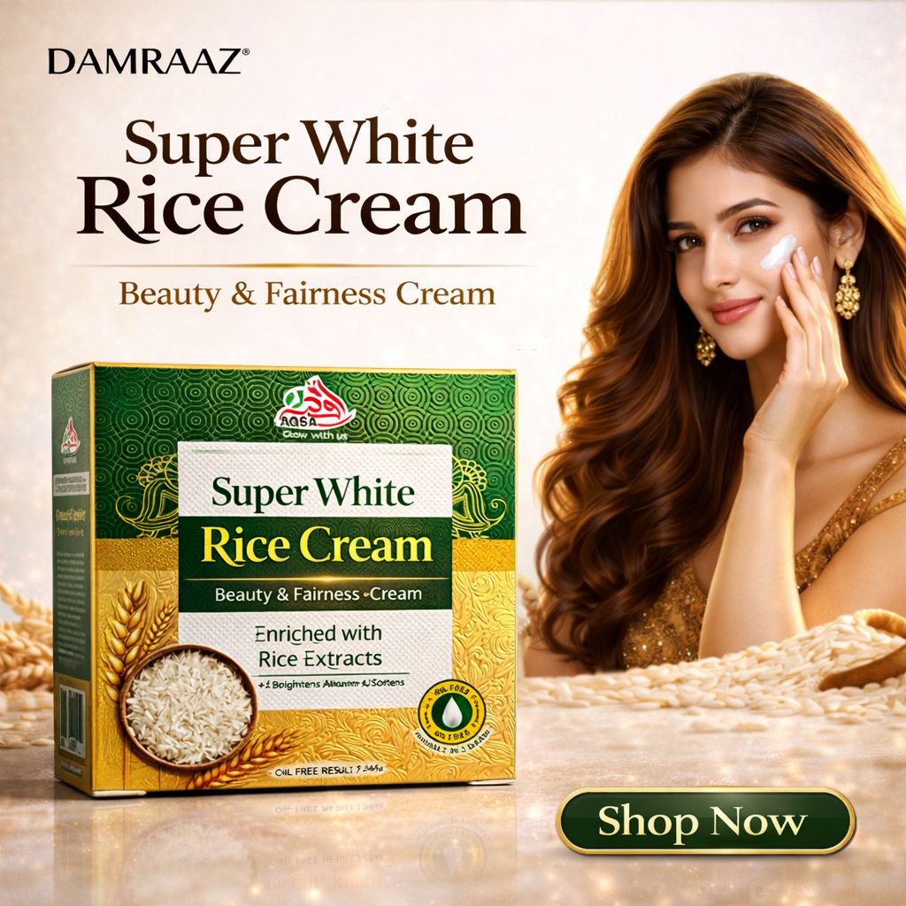 DAMRAAZ Super White Rice Cream