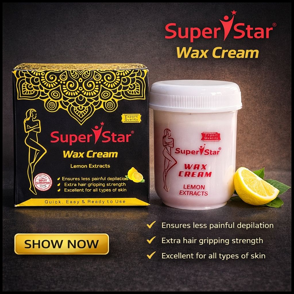 Super Star Wax Cream – Lemon Extracts