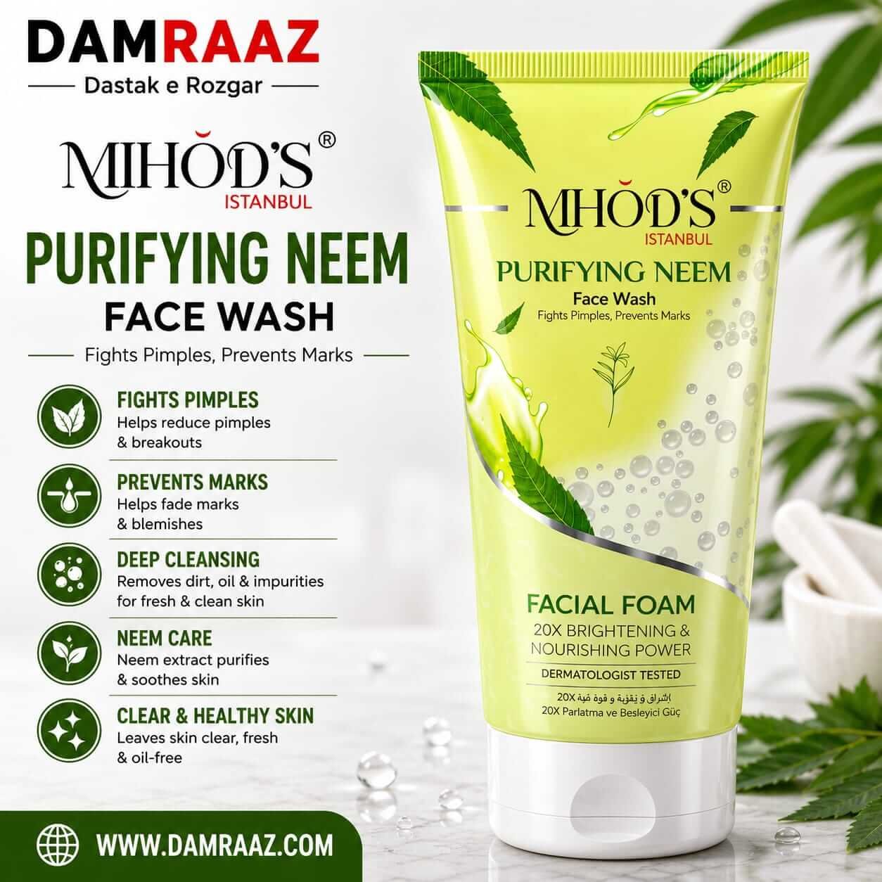 MIHOD'S Purifying Neem Face Wash