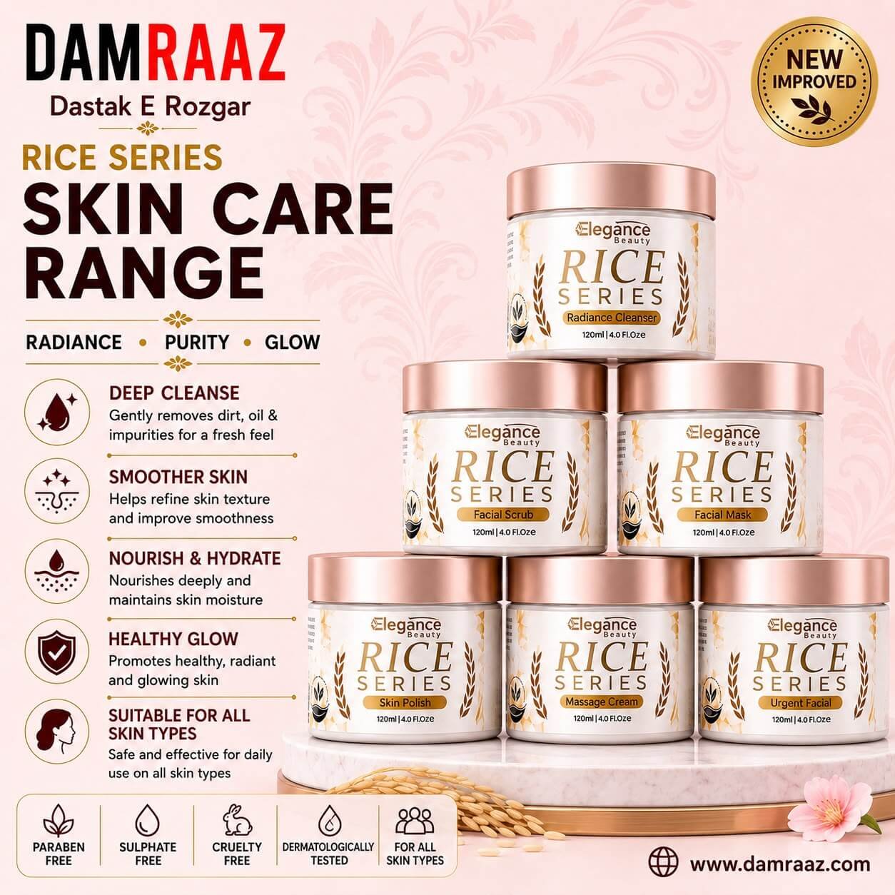 Rice Series Skin Care Range