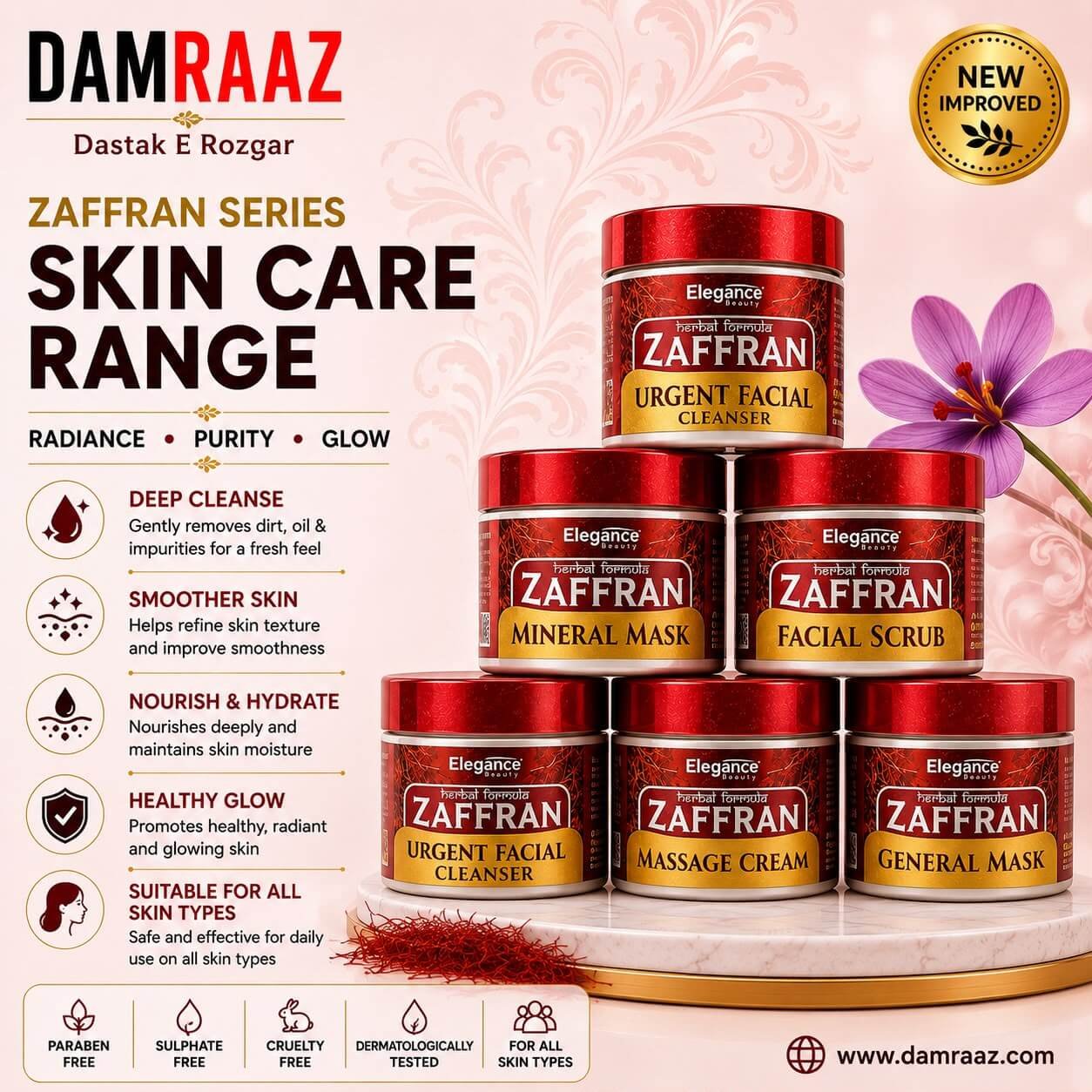 Zaffran Series Skin Care Range
