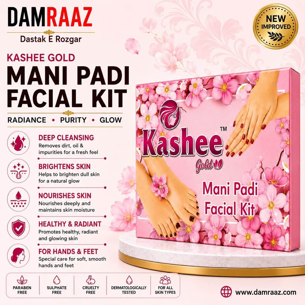 Kashee Gold Mani Padi Facial Kit