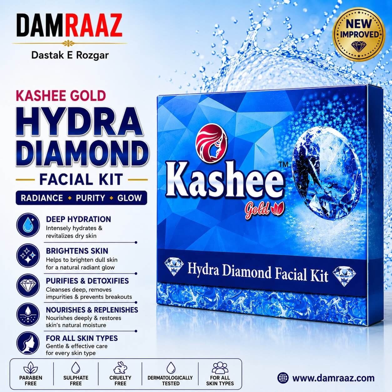 Kashee Gold Hydra Diamond Facial Kit