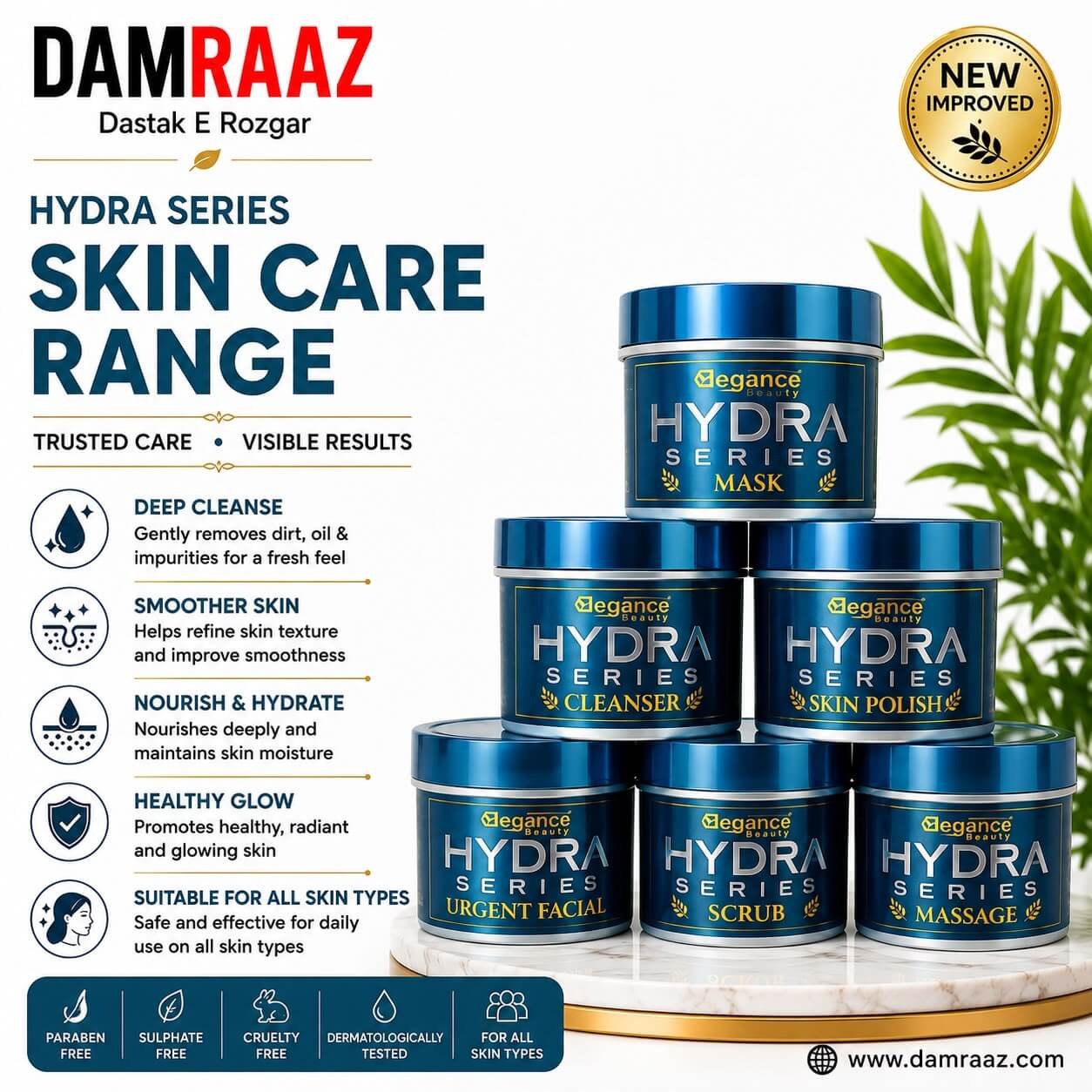 Hydra Series Skin Care Range