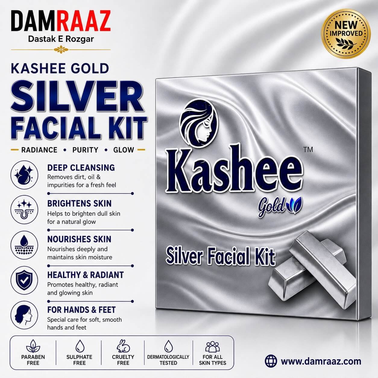 Kashee Gold Silver Facial Kit
