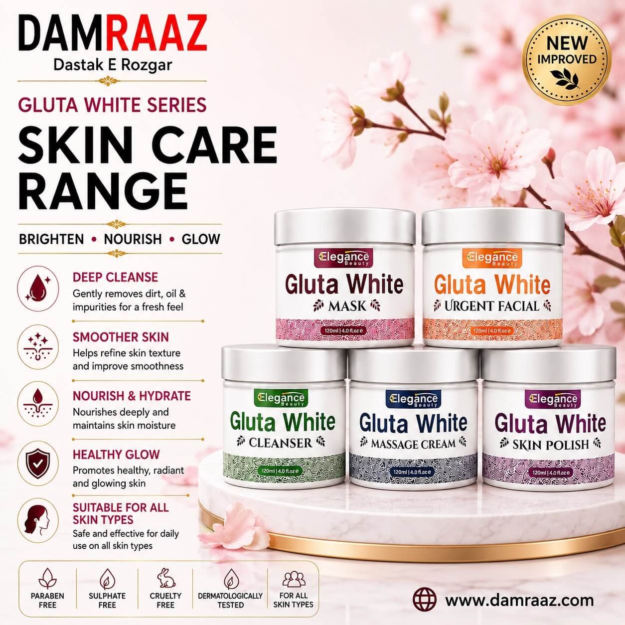 Gluta White Skin Care Range