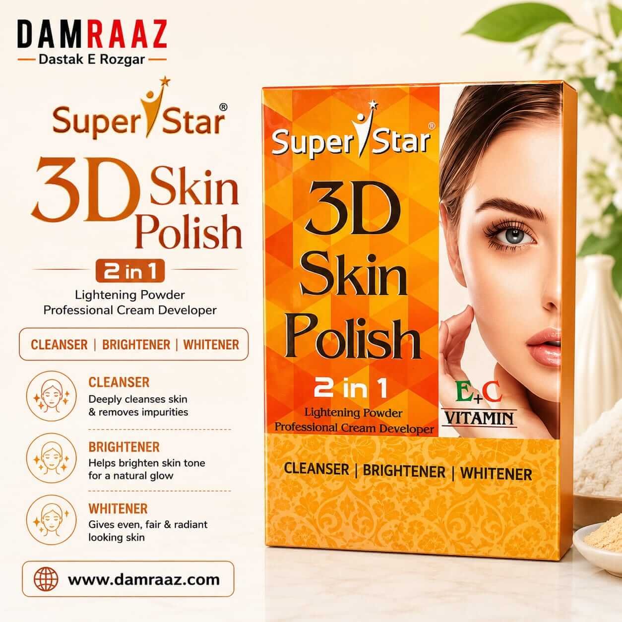 Super Star 3D Skin Polish 2 in 1