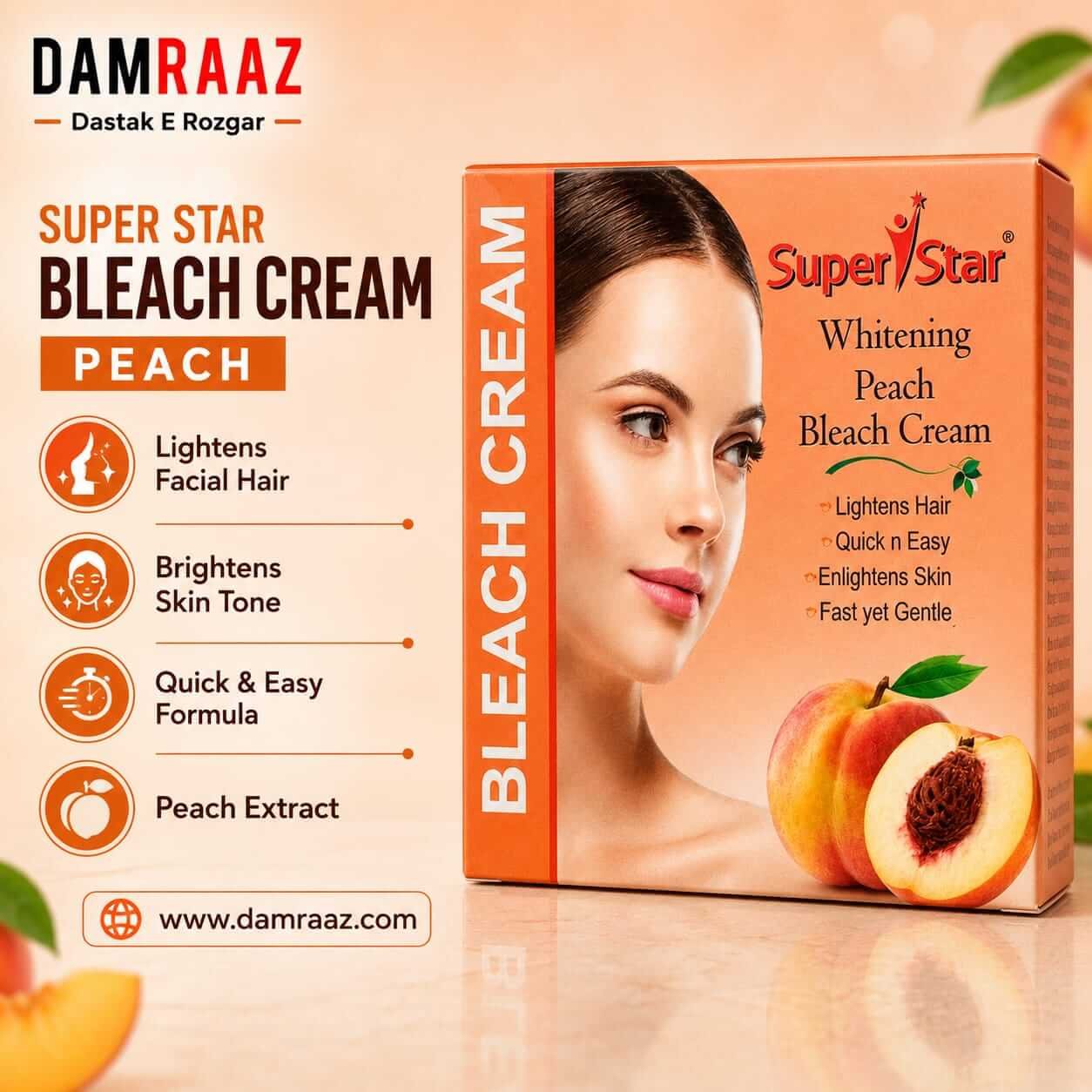Super Star Peach Bleach Cream