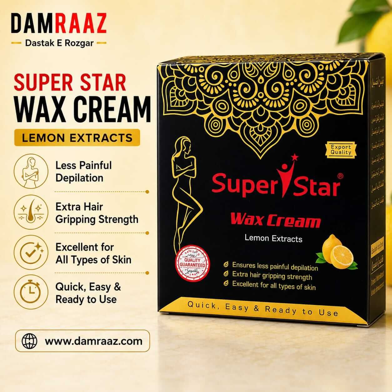 Super Star Lemon Wax Cream