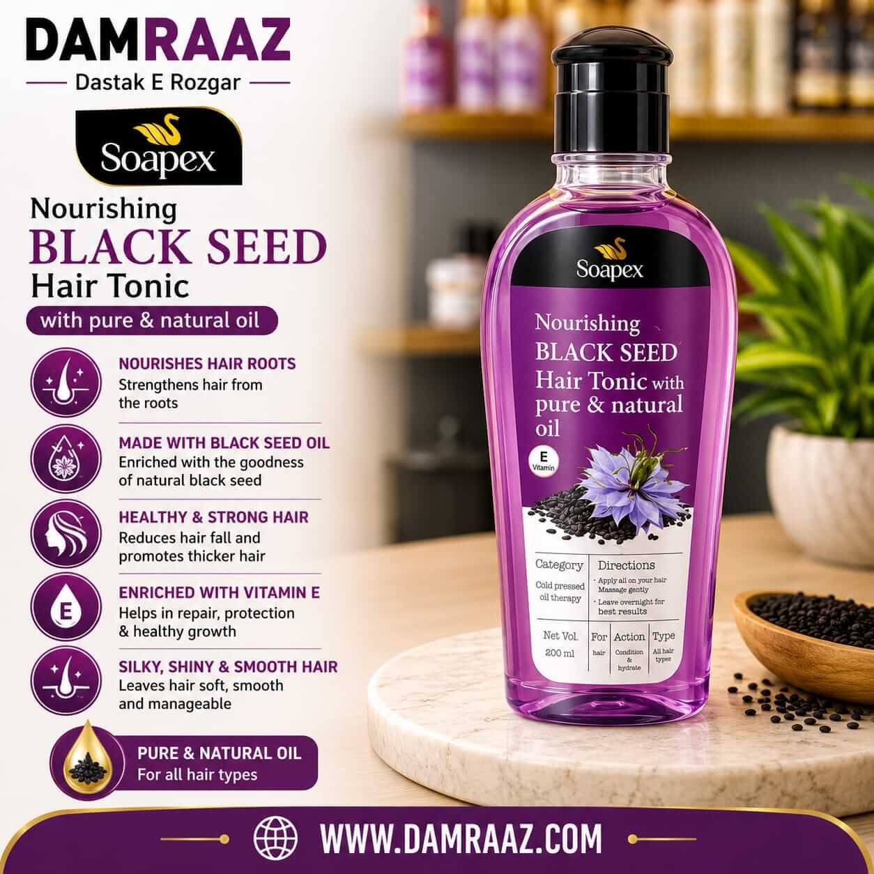 Soapex Black Seed Hair Tonic