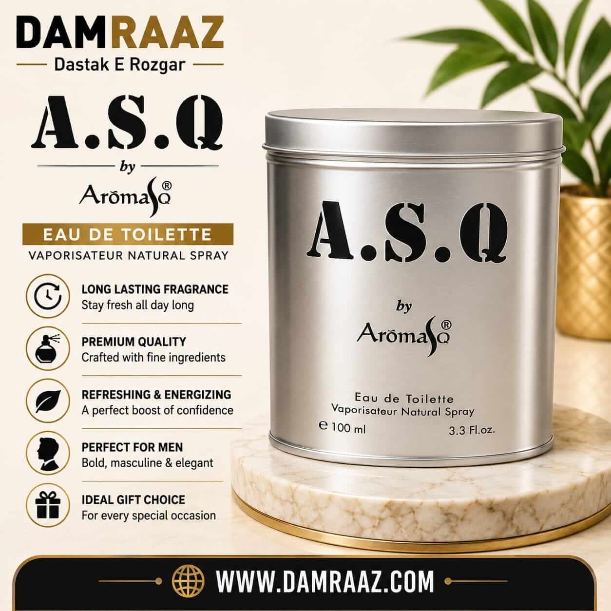 A.S.Q Eau De Toilette 100ml