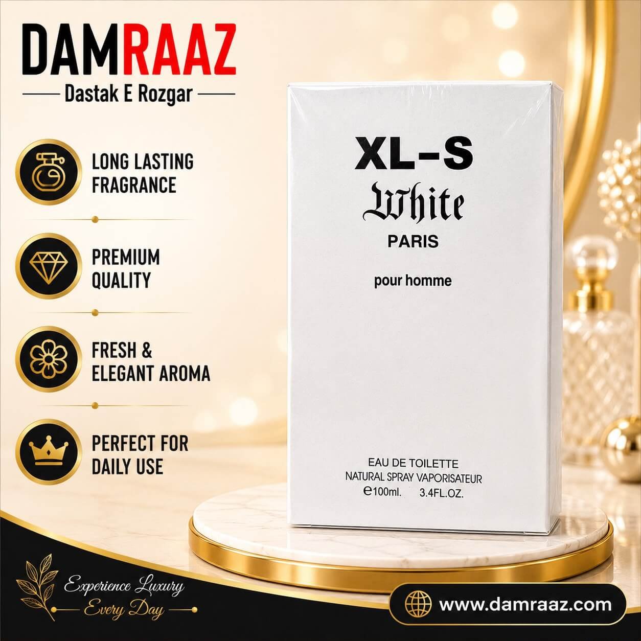 XL-S White Paris Eau De Toilette 100ml