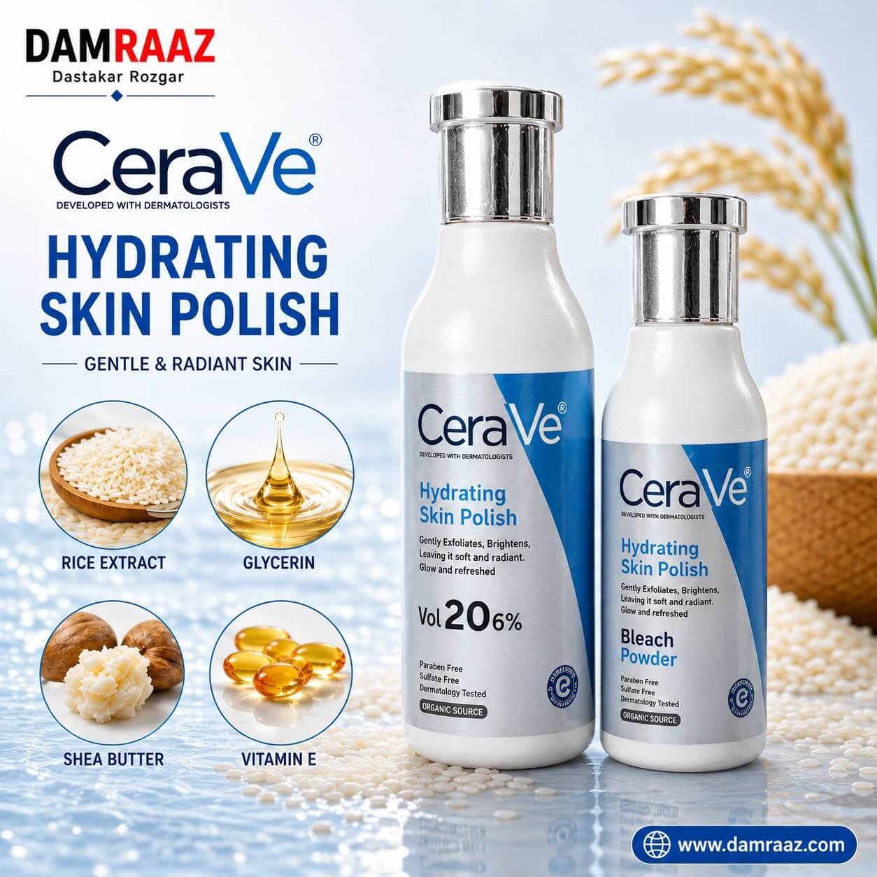 CeraVe Hydrating Skin Polish Vol 20%