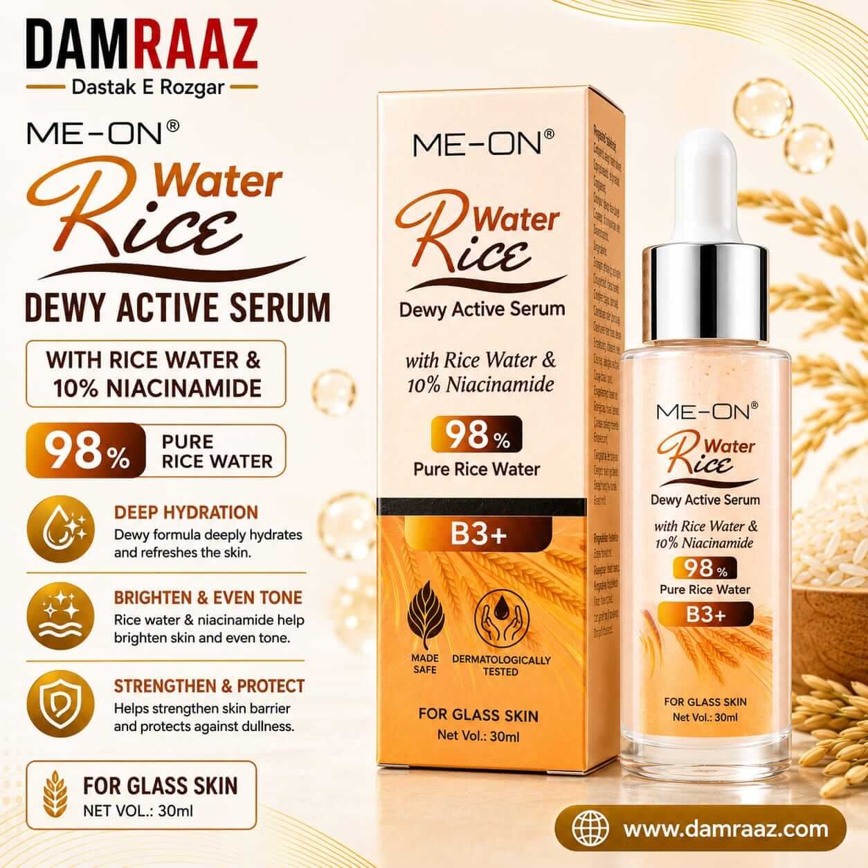 ME-ON Rice Water Dewy Active Serum