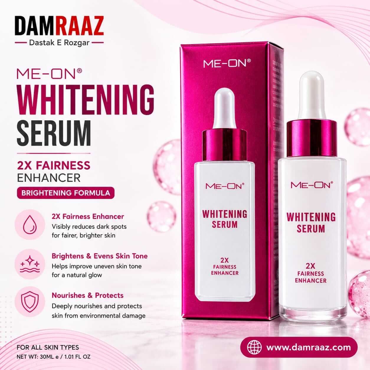 ME-ON Whitening Serum 2X Fairness Enhancer 30ml