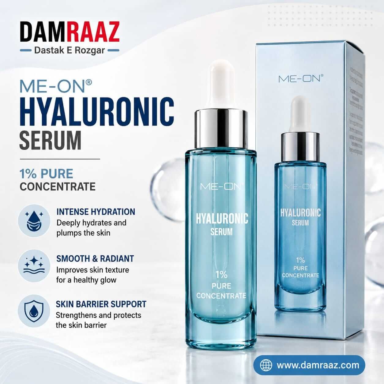 ME-ON Hyaluronic Serum 1% Pure Concentrate 30ml
