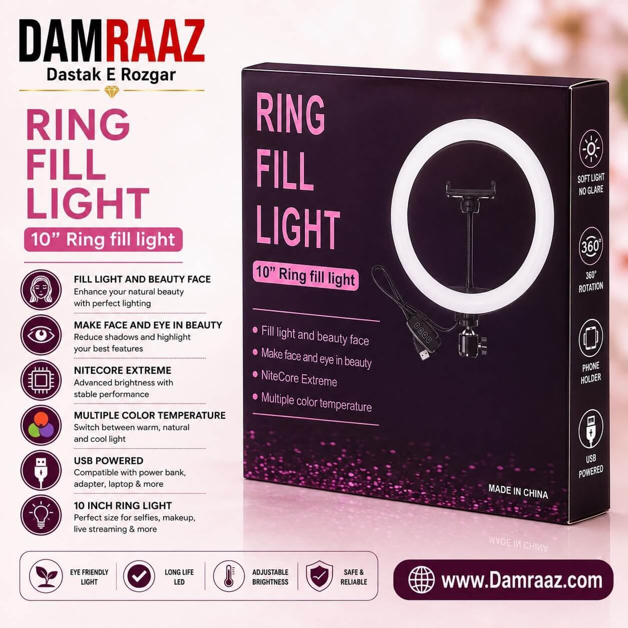 10 Inch LED Ring Fill Light